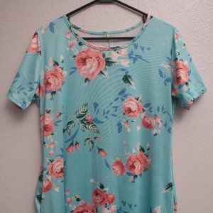 Maternity Silk Short Sleeve Dress